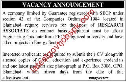 2023 Research Associate Jobs