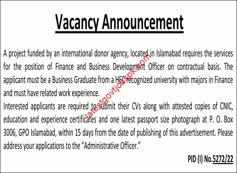 Jobs in the public sector as a finance officer