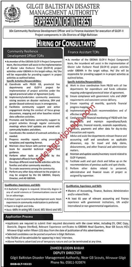Latest Jobs at the UK Disaster Management Authority 2023
