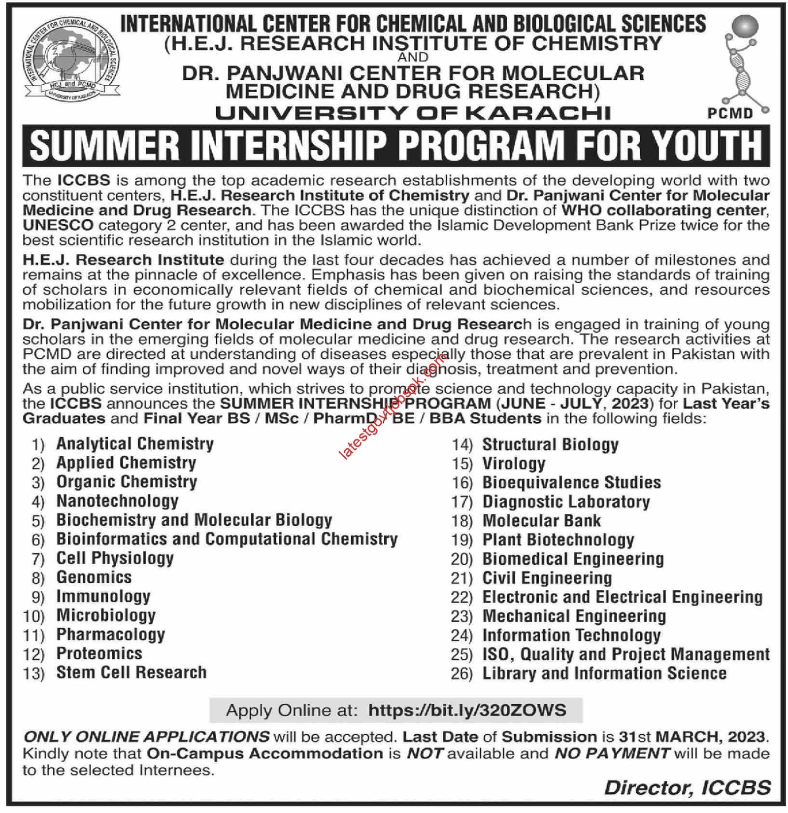 New UA jobs in Karachi Internship Program 2023