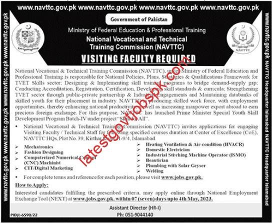 Fresh Job openings at the National Vocational & Technical Training Commission