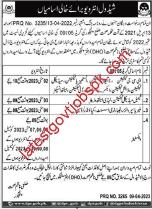 Latest Job Interview 2023 at the Ministry of Health in Panjgur