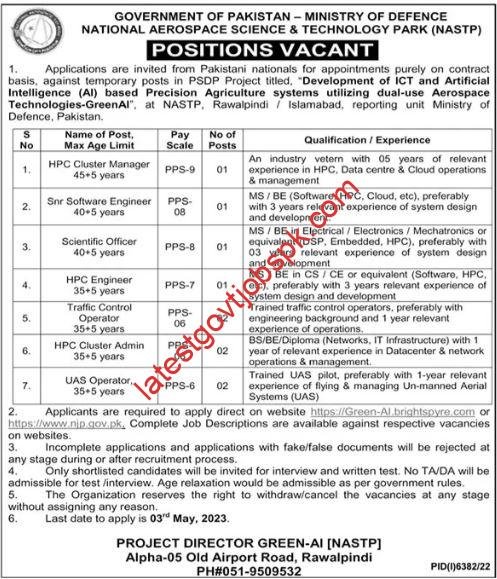 Latest Jobs at NASTP Rawalpindi for HPC Cluster Managers 2023