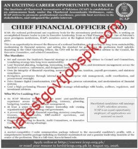 01 ICAP Job Vacancy Available at The Institute of Chartered Accountants of Pakistan (ICAP)