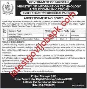 02 Job Vacancies Available at Ministry of Information Technology & Telecommunications