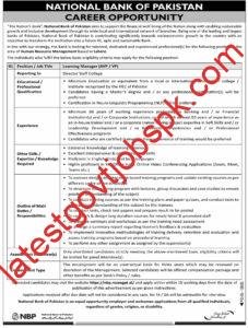 1 NBP Job Vacancy Available at National Bank of Pakistan (NBP)