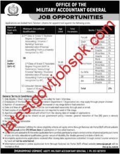 274 Job Vacancies Available at Office of the Military Accountant General