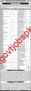 Apply at 28 PHSA Jobs Vacancies Available at Provincial Health Services Academy (PHSA), Government of Khyber Pakhtunkhwa