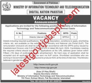 Apply for Vacancy at the Ministry of Information Technology and Telecommunication