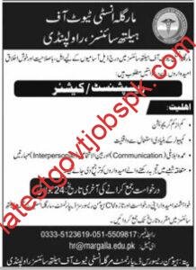 Job Vacancy Available at Margalla Institute of Health Sciences, Rawalpindi