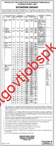Latest Government Job Vacancies (BPS-01 to BPS-04) – Office of the Executive Engineer Tubewells Division Tando Jam