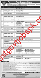 Multiple Faculty & Non-Faculty Vacancies at COMSATS University Islamabad (CUI)